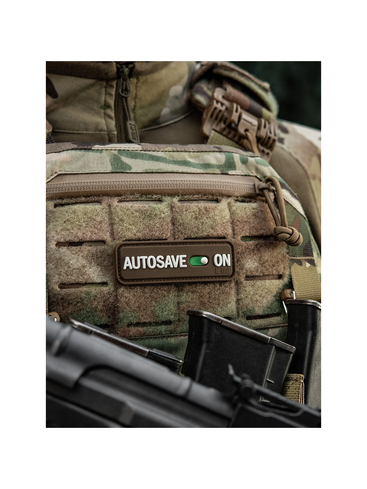 M-TAC Naszywka emblemat Autosave PVC coyote