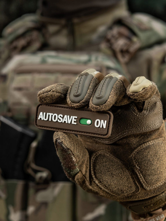 M-TAC Naszywka emblemat Autosave PVC coyote