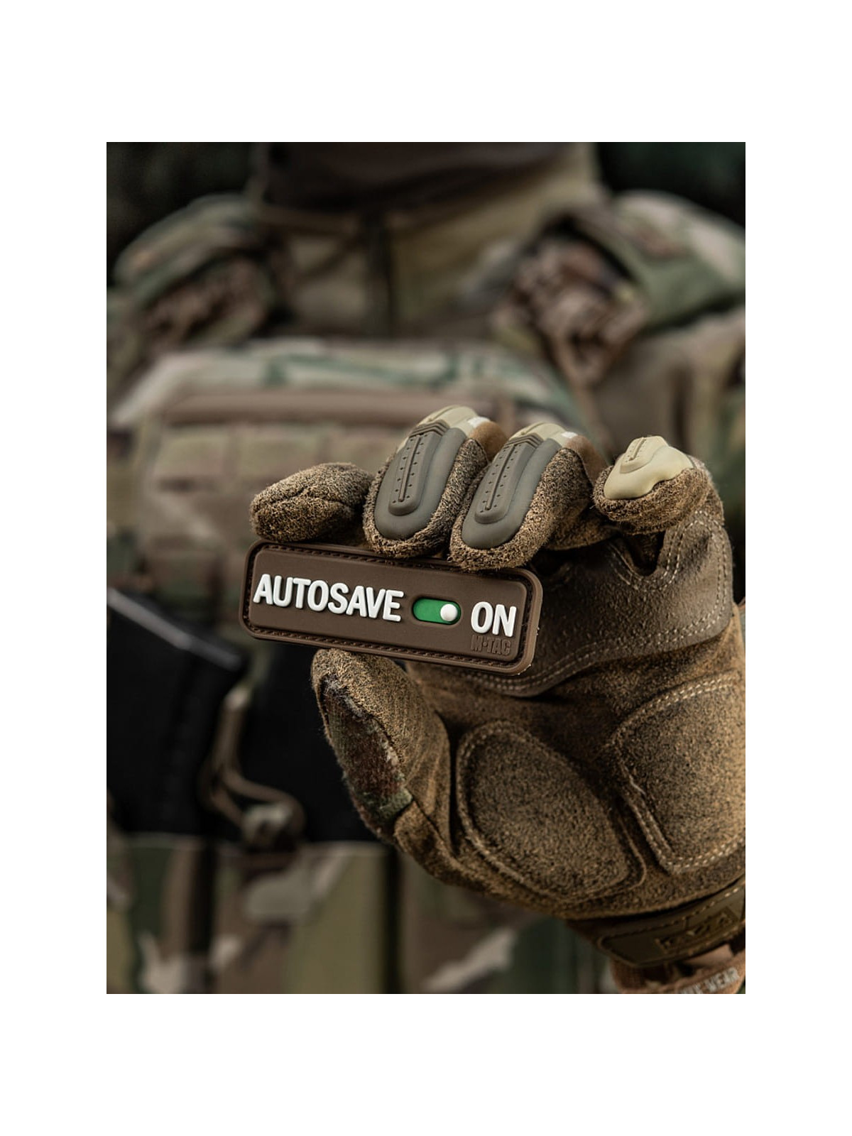 M-TAC Naszywka emblemat Autosave PVC coyote