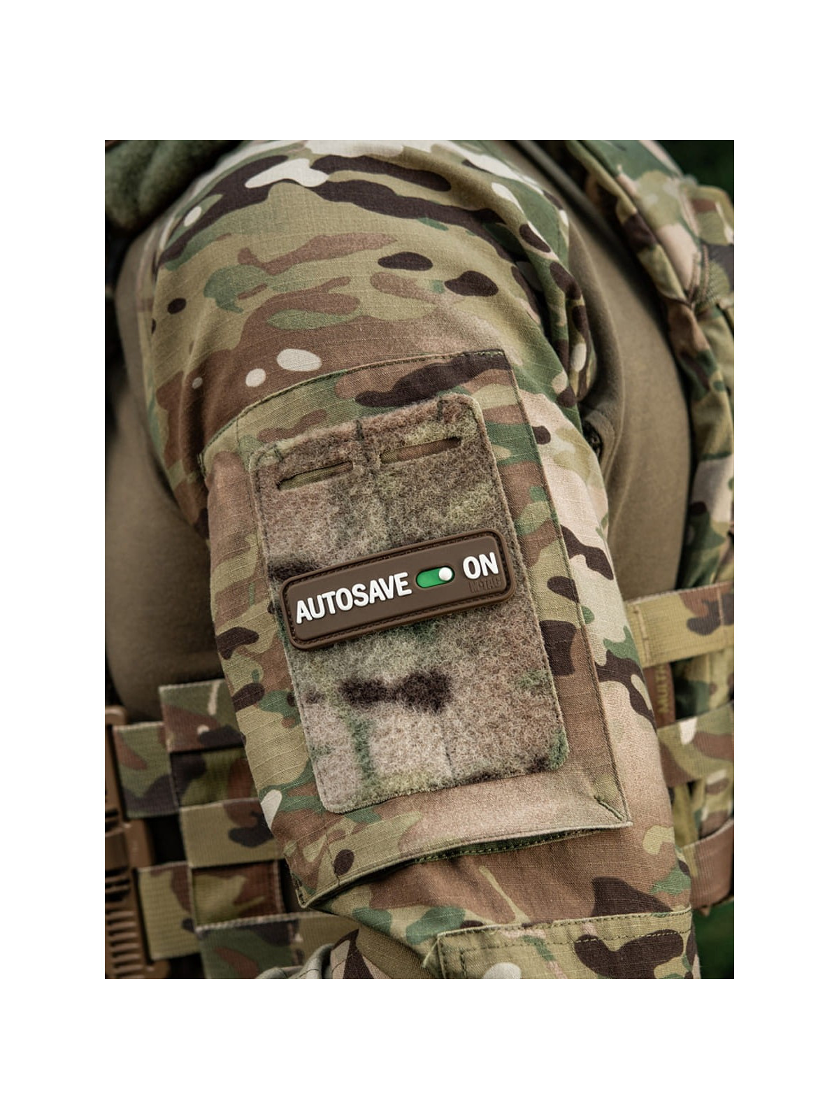 M-TAC Naszywka emblemat Autosave PVC coyote