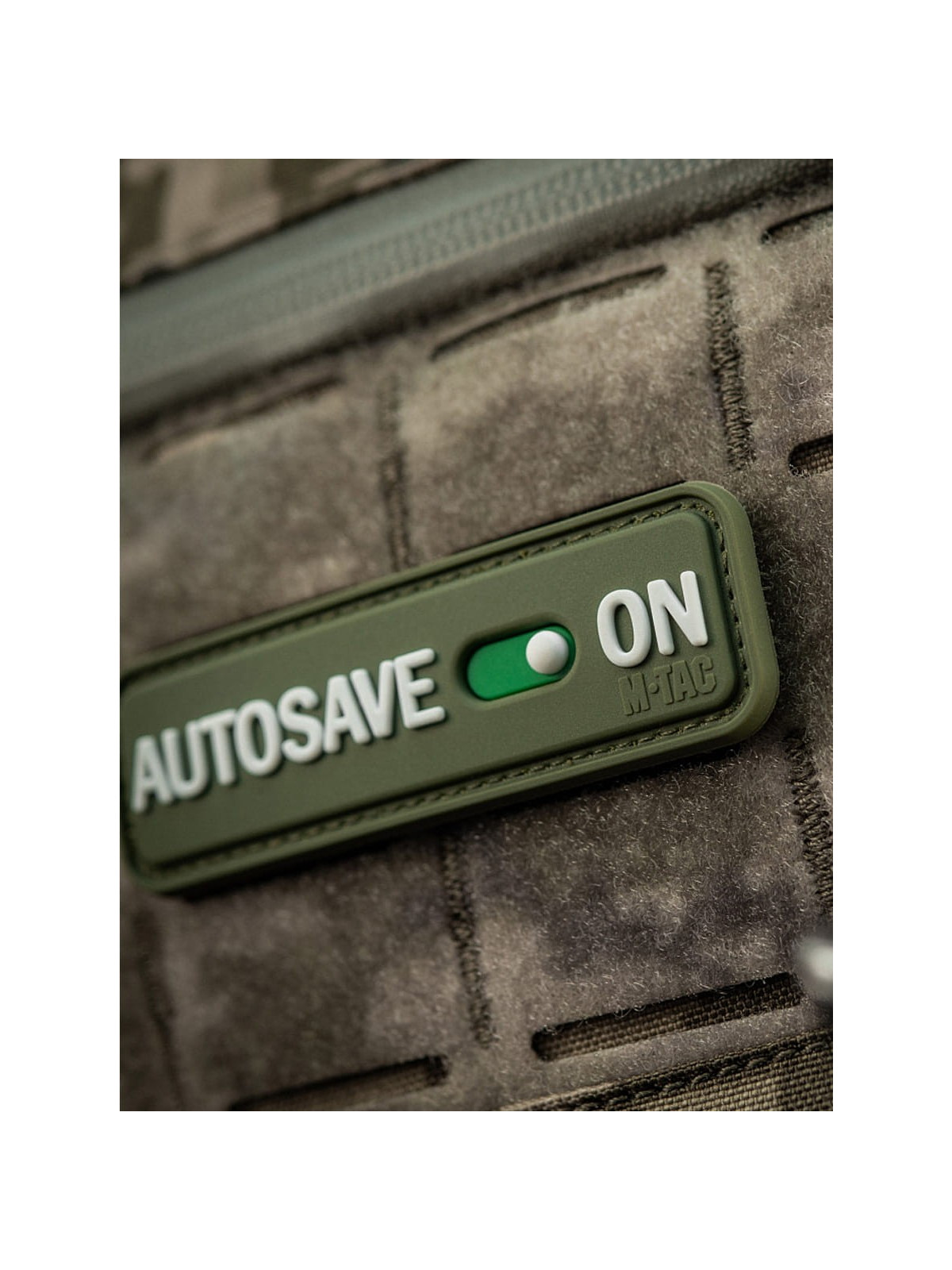 M-TAC Naszywka emblemat Autosave PVC oliwkowy