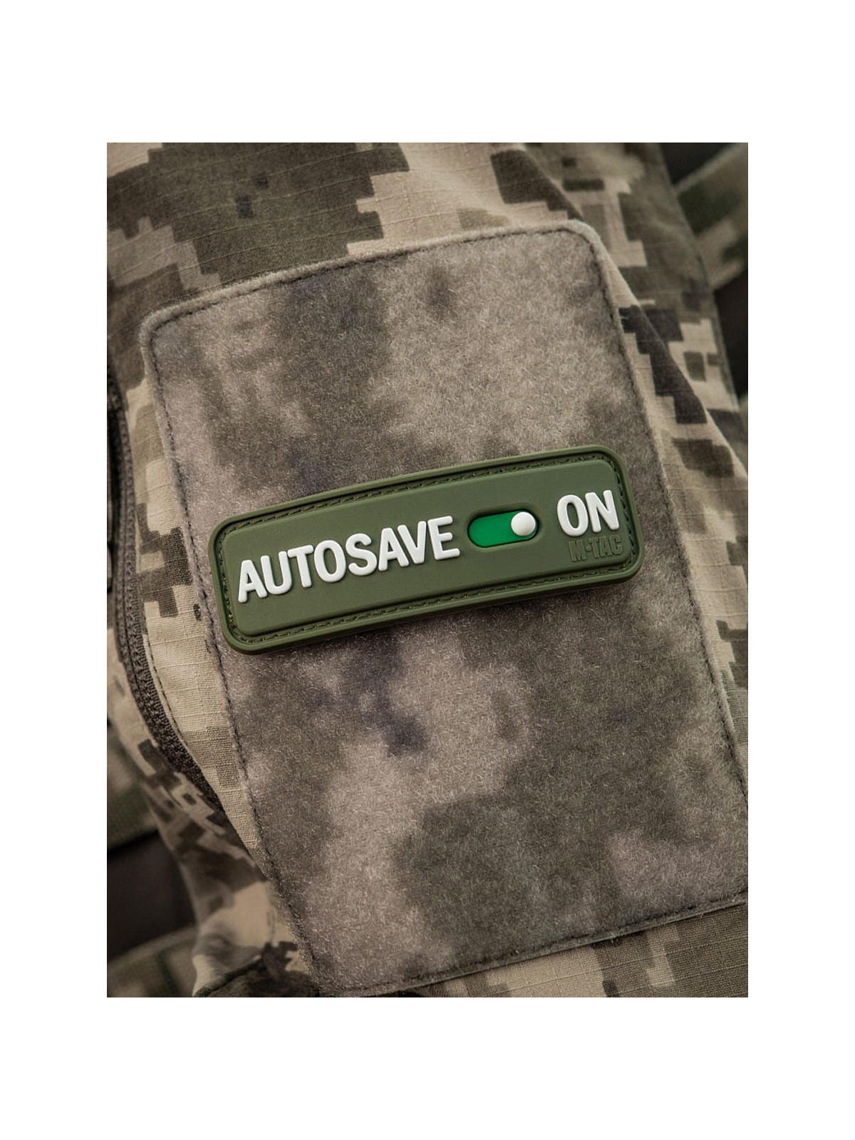 M-TAC Naszywka emblemat Autosave PVC oliwkowy