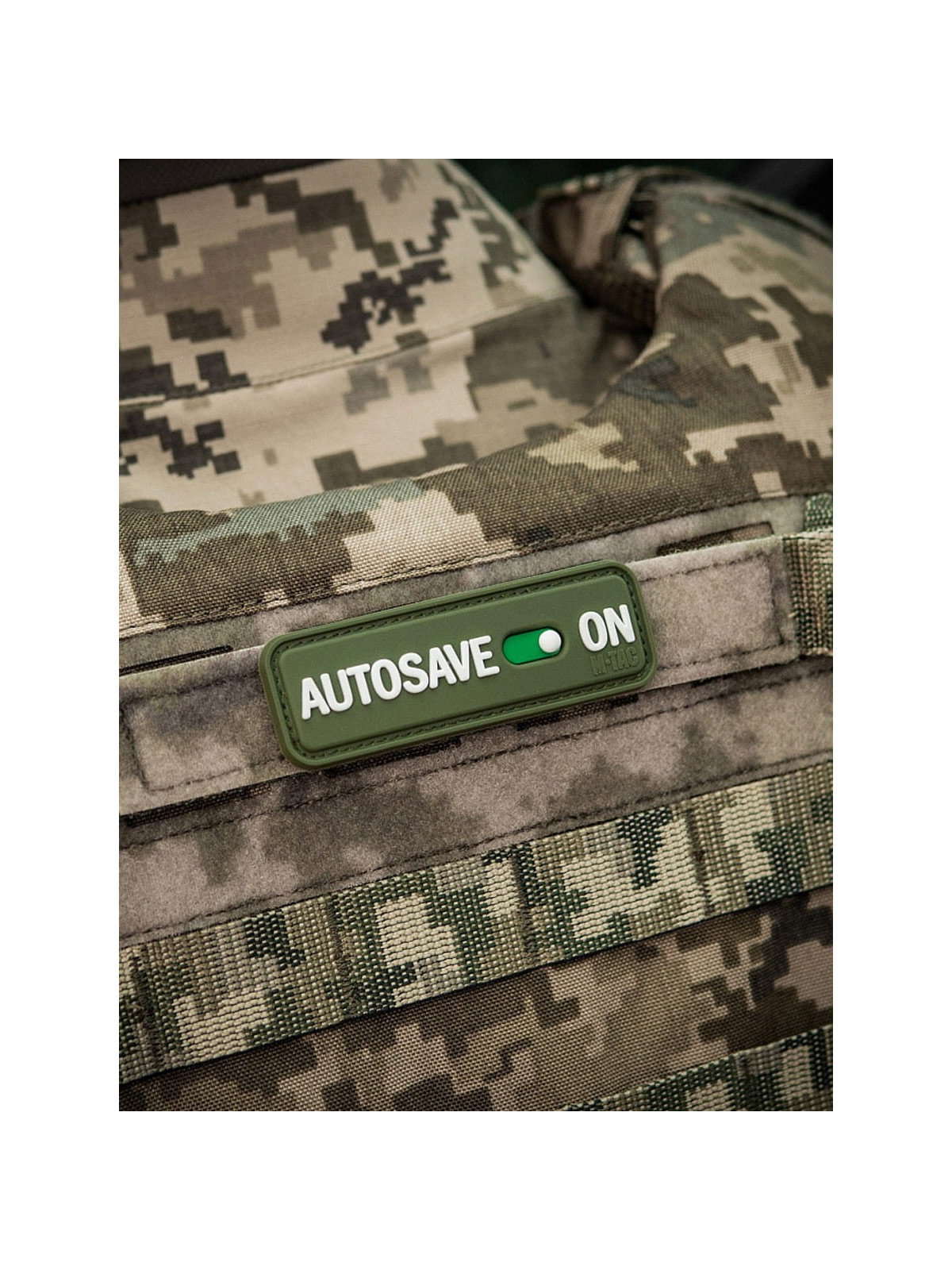 M-TAC Naszywka emblemat Autosave PVC oliwkowy