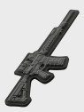 M-TAC Naszywka 3D emblemat AR-15 PVC Rzep szary 