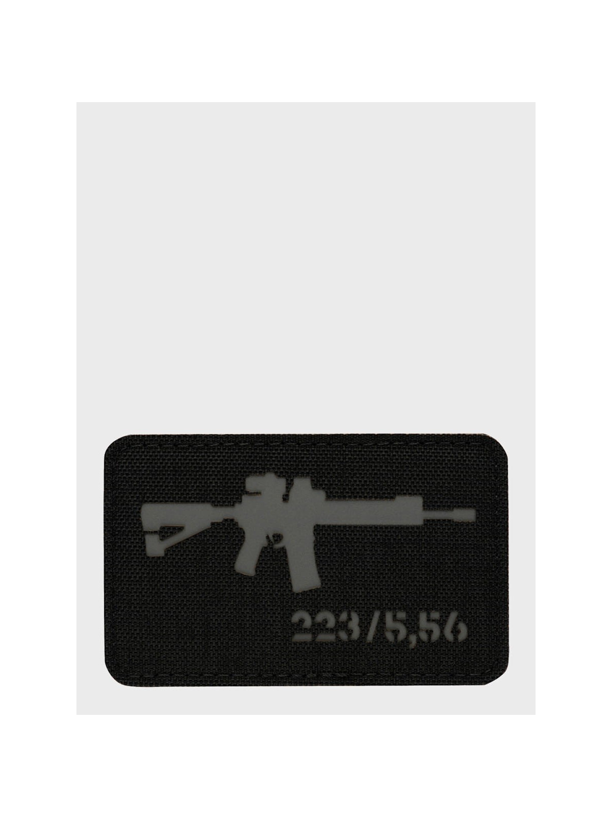 M-TAC naszywka emblemat ar-15 223/5,56 laser cut  czarno-szara