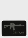M-TAC naszywka emblemat ar-15 223/5,56 laser cut  czarno-szara