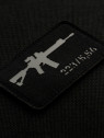M-TAC naszywka emblemat ar-15 223/5,56 laser cut  czarno-szara
