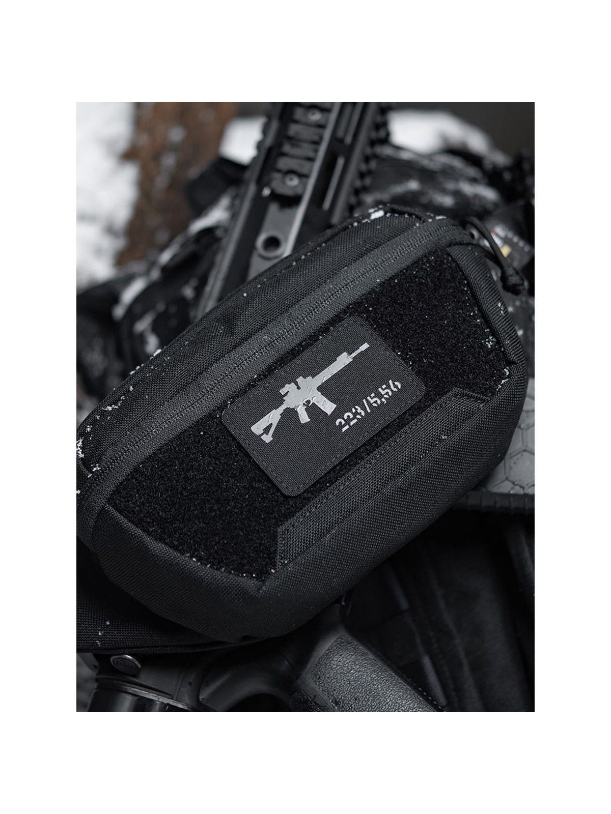 M-TAC naszywka emblemat ar-15 223/5,56 laser cut  czarno-szara
