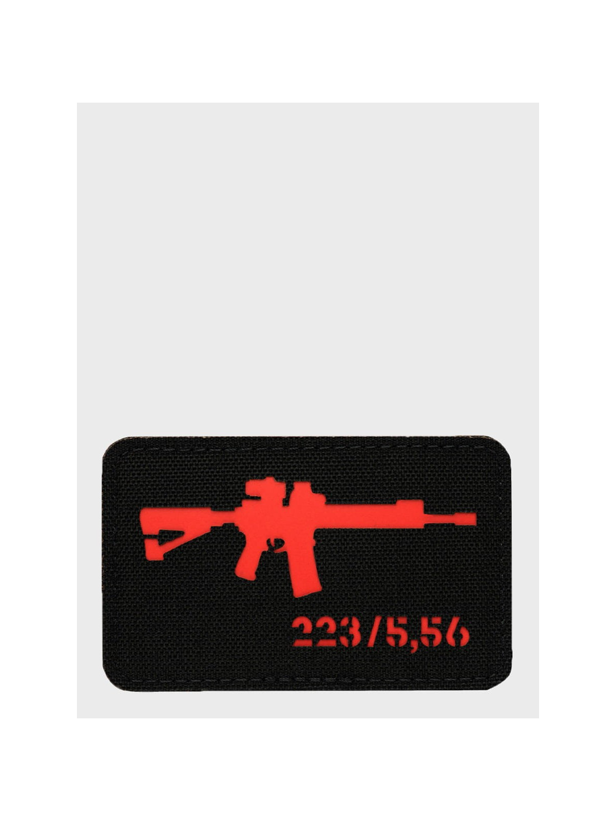 M-TAC naszywka emblemat ar-15 223/5,56 laser cut  czarno-czerwona