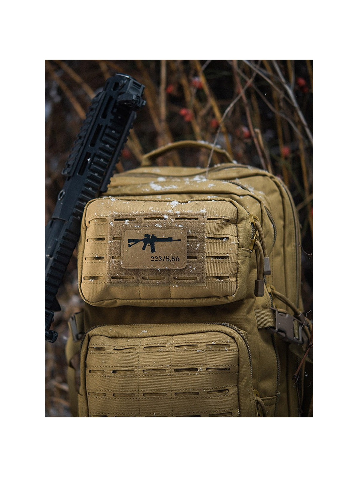 M-TAC naszywka emblemat ar-15 223/5,56 laser cut  coyote