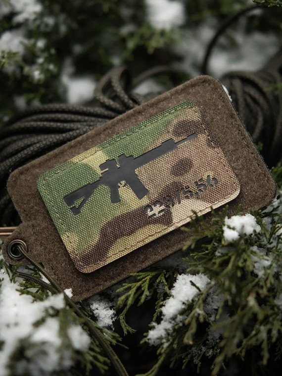 M-TAC naszywka emblemat ar-15 223/5,56 laser cut  multicam