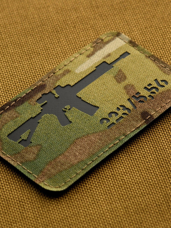 M-TAC naszywka emblemat ar-15 223/5,56 laser cut  multicam