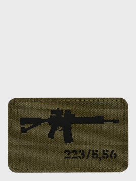 M-TAC naszywka emblemat ar-15 223/5,56 laser cut  oliwkowa