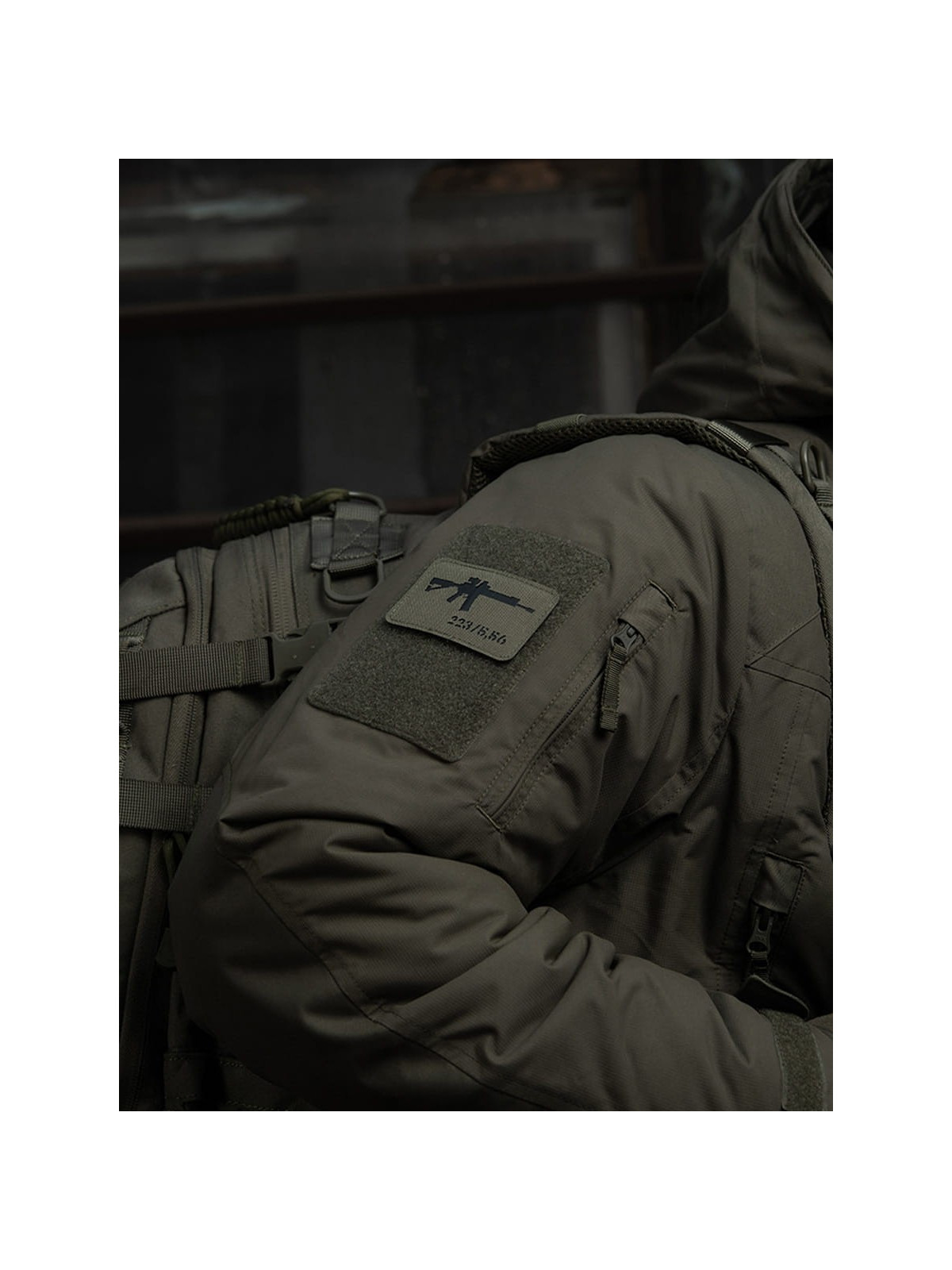 M-TAC naszywka emblemat ar-15 223/5,56 laser cut  oliwkowa