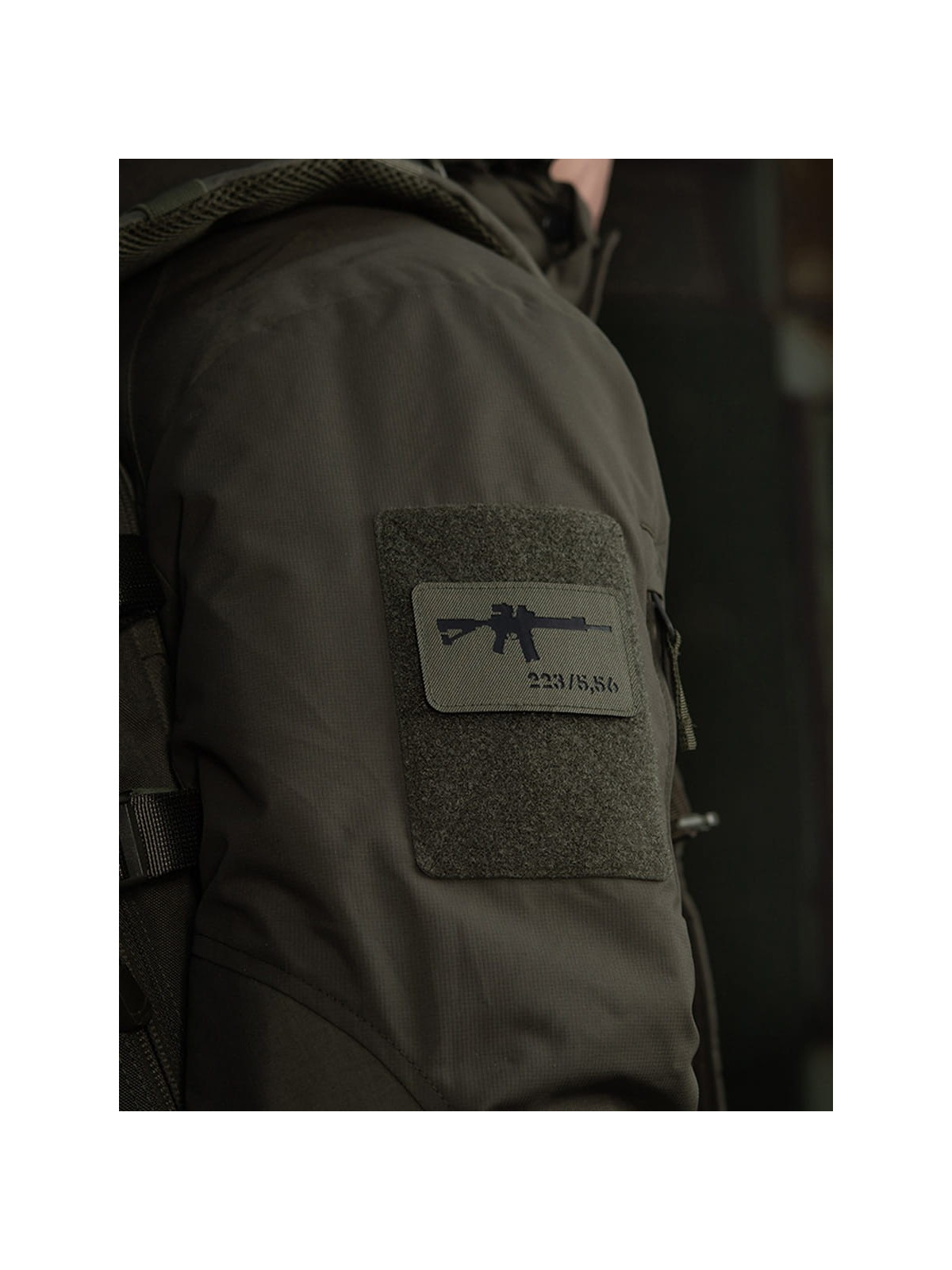 M-TAC naszywka emblemat ar-15 223/5,56 laser cut  oliwkowa