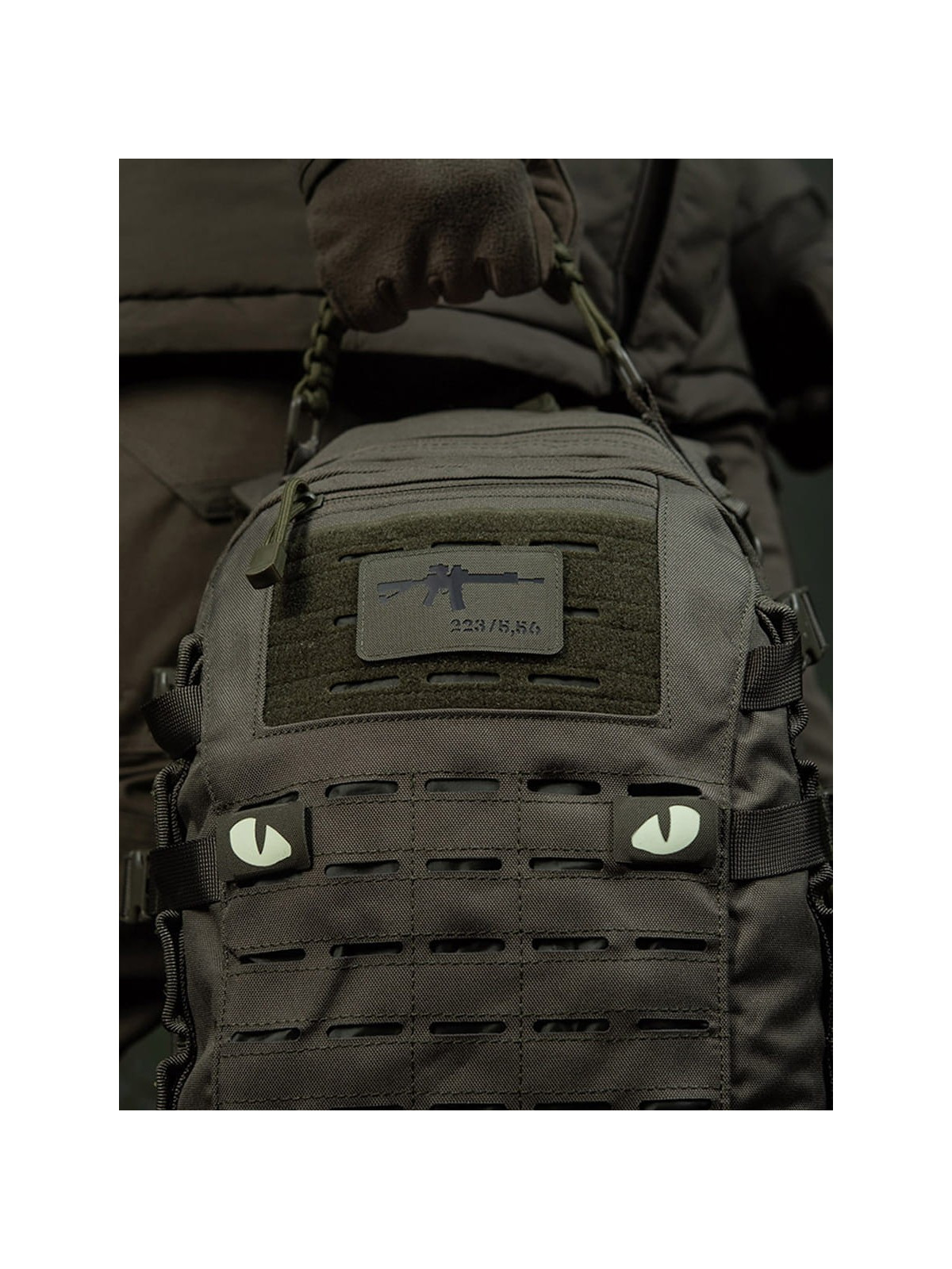 M-TAC naszywka emblemat ar-15 223/5,56 laser cut  oliwkowa