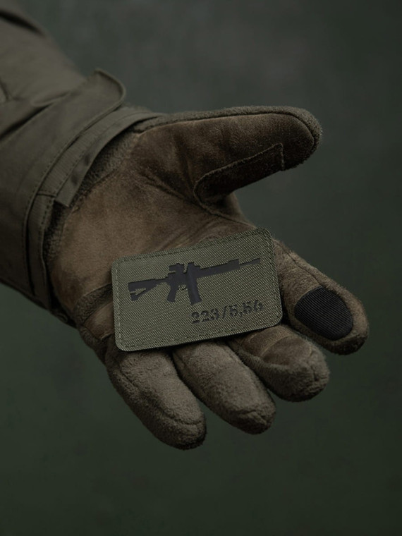 M-TAC naszywka emblemat ar-15 223/5,56 laser cut  oliwkowa