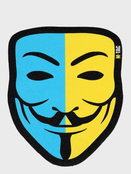 M-TAC Naszywka Anonymous Zółto-Niebieska