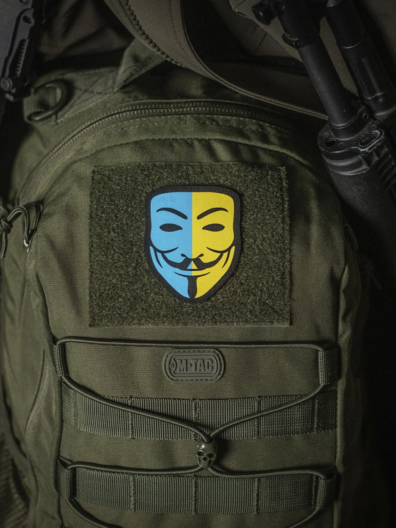 M-TAC Naszywka Anonymous Zółto-Niebieska