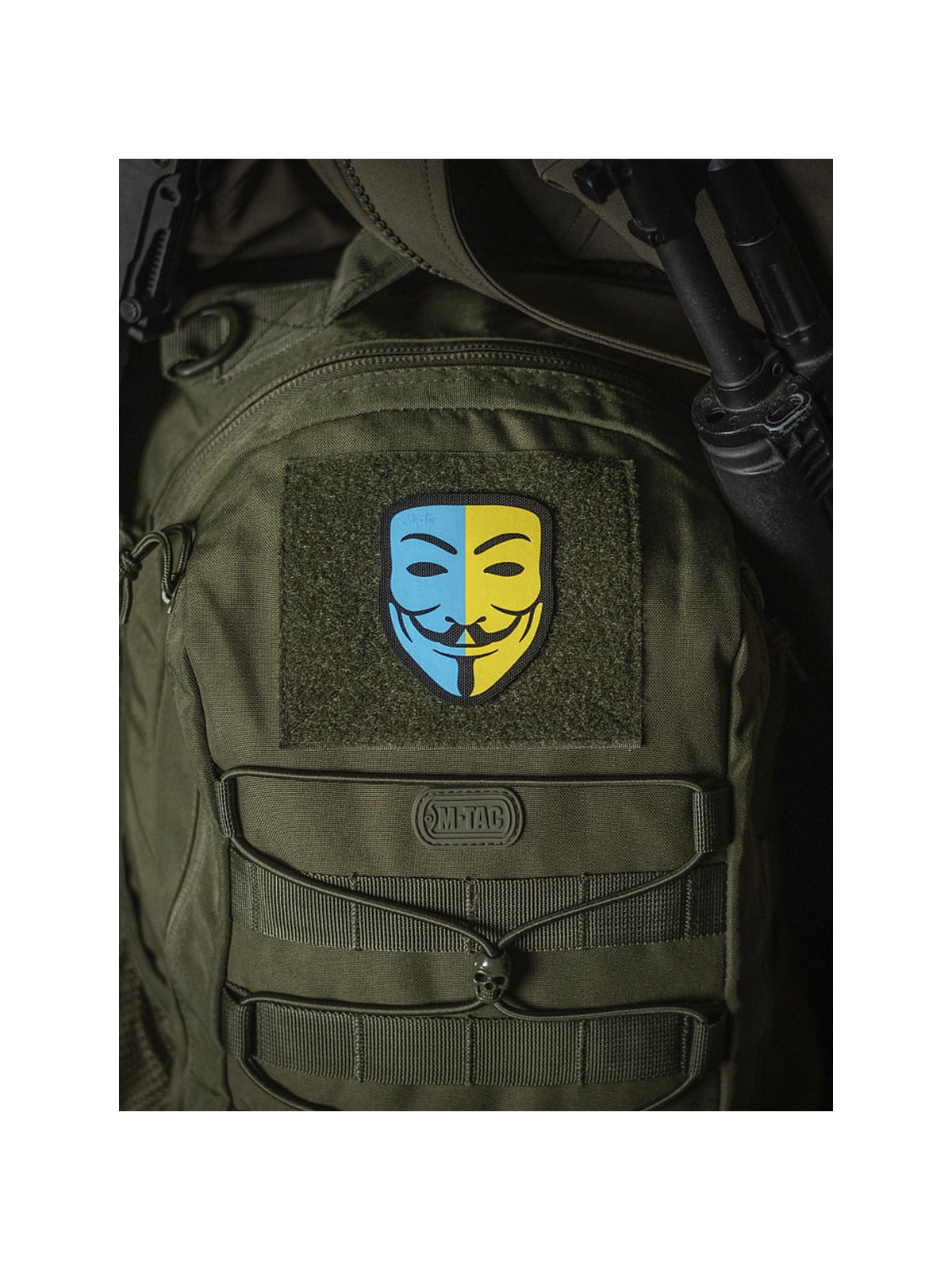 M-TAC Naszywka Anonymous Zółto-Niebieska