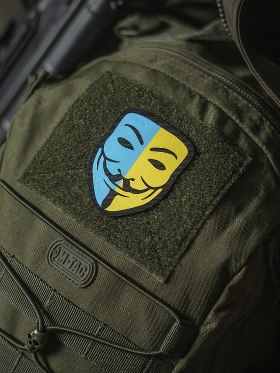 M-TAC Naszywka Anonymous Zółto-Niebieska