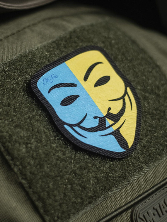 M-TAC Naszywka Anonymous Zółto-Niebieska