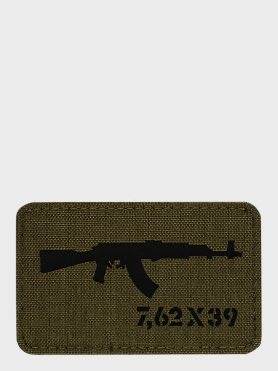 M-TAC Naszywka AKM 7,62x39 Laser Cut 8 x 5 cm Oliwkowa