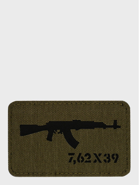 M-TAC Naszywka AKM 7,62x39 Laser Cut 8 x 5 cm Oliwkowa