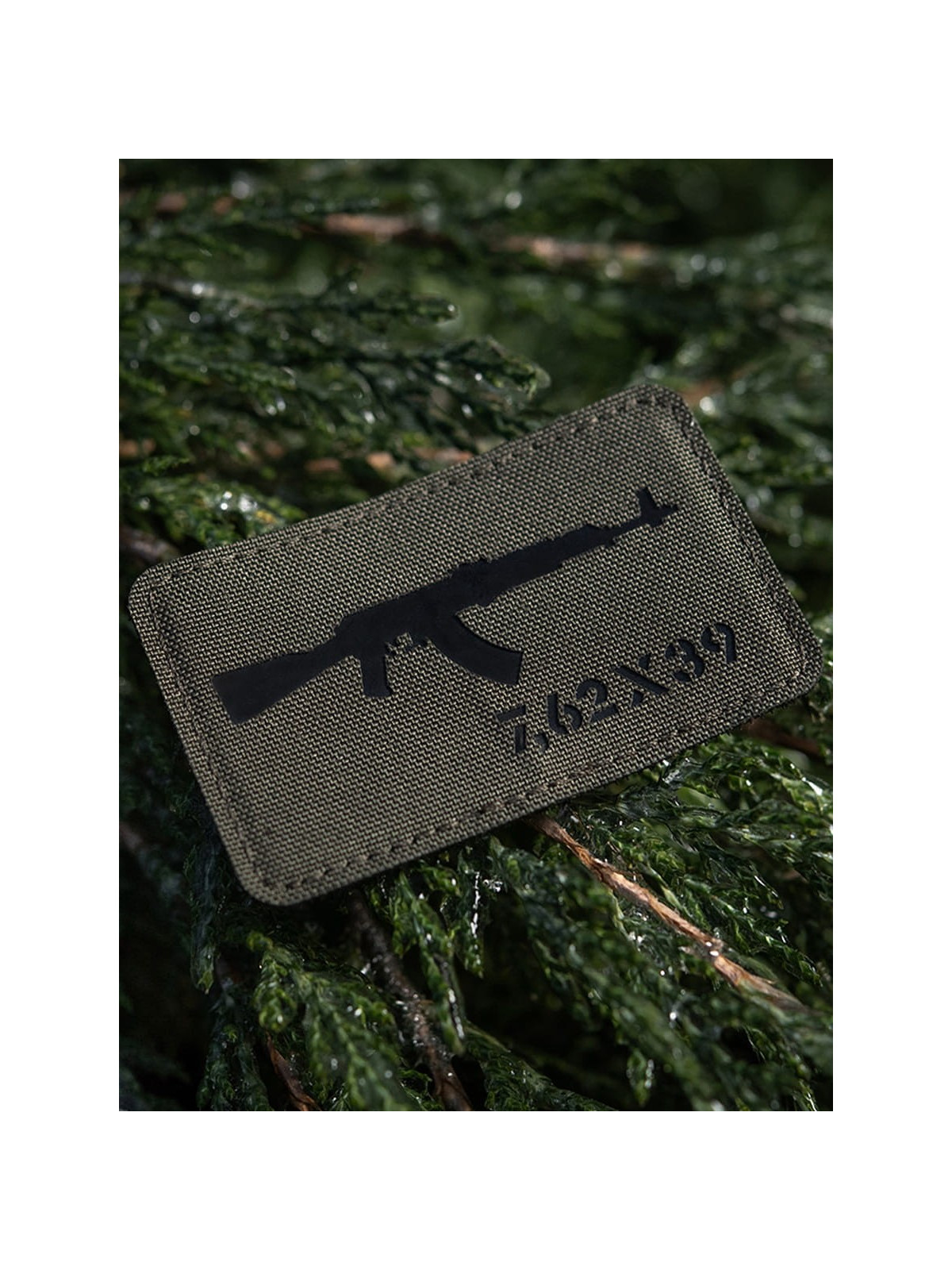 M-TAC Naszywka AKM 7,62x39 Laser Cut 8 x 5 cm Oliwkowa