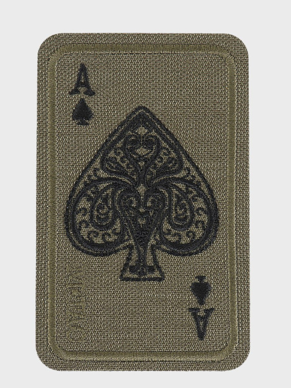 M-TAC Naszywka Ace Of Spades Haftowana oliwkowa