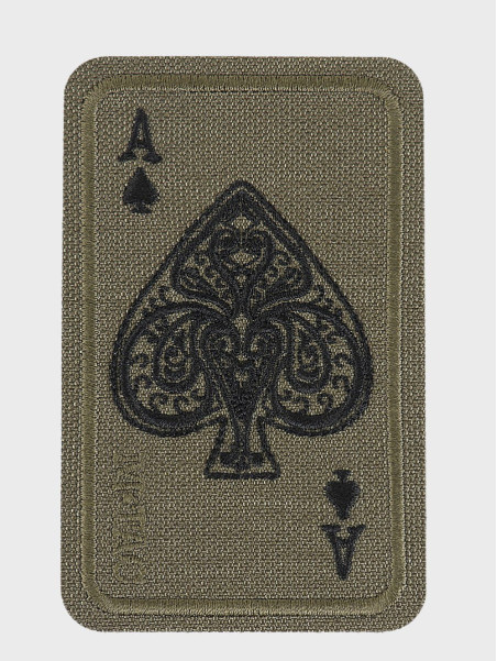 M-TAC Naszywka Ace Of Spades Haftowana oliwkowa