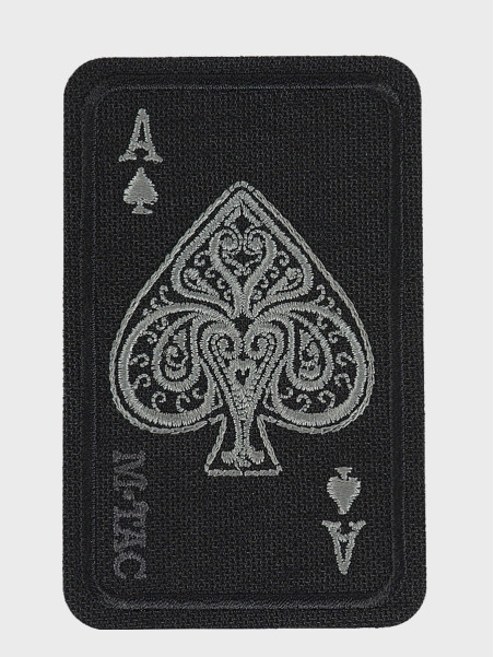 M-TAC Naszywka Ace Of Spades Haftowana Czarna
