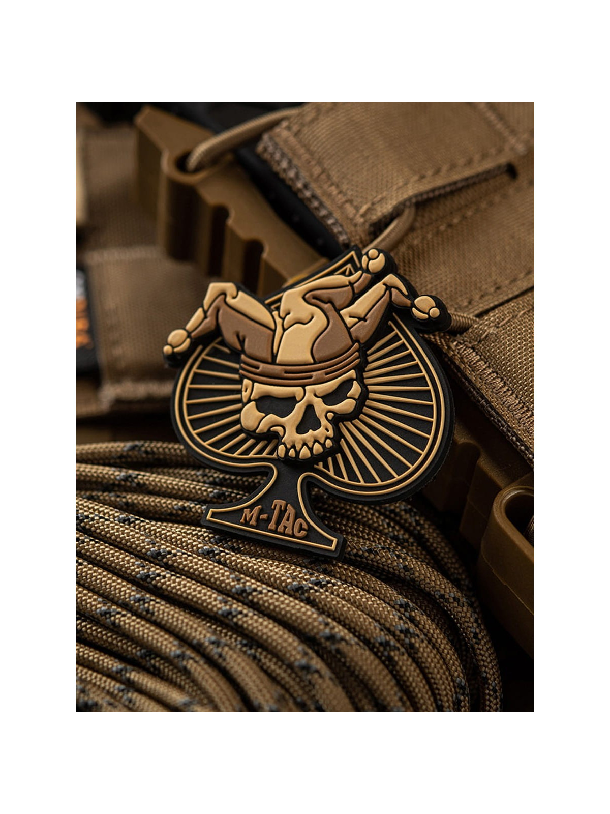 M-TAC Naszywka 3D Ace of Spades PVC Coyote