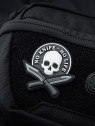 M-TAC Naszywka 3D No Knife No Life PVC Czarno-Biała