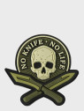 M-TAC Naszywka 3D No Knife No Life PVC Oliwkowa