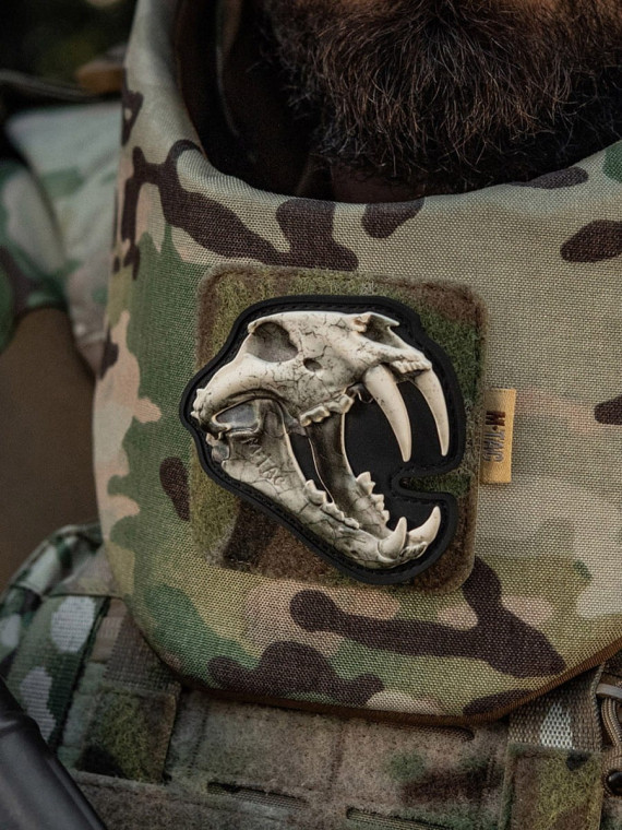 M-TAC Naszywka 3D Old Tiger PVC Ivory