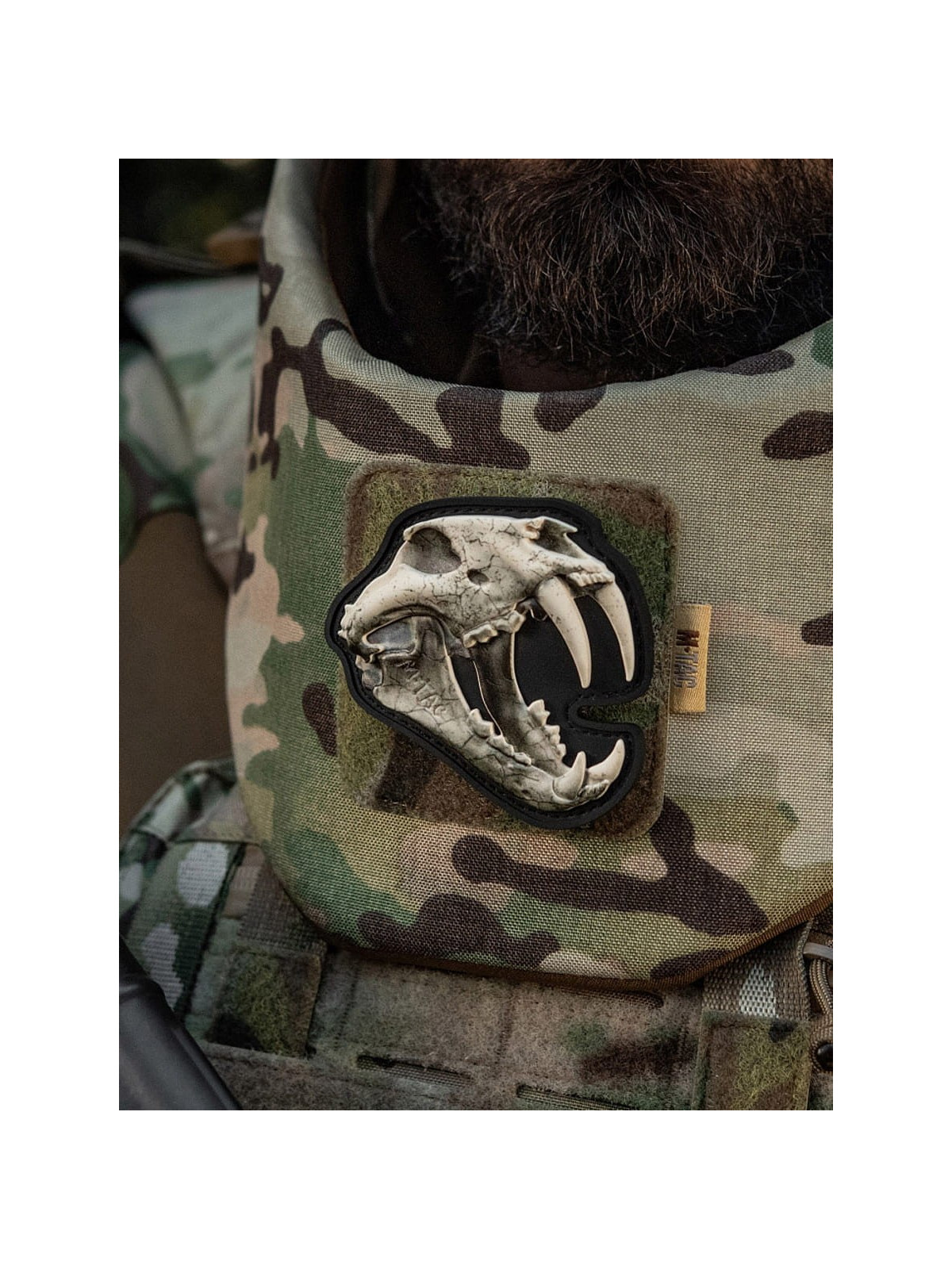 M-TAC Naszywka 3D Old Tiger PVC Ivory