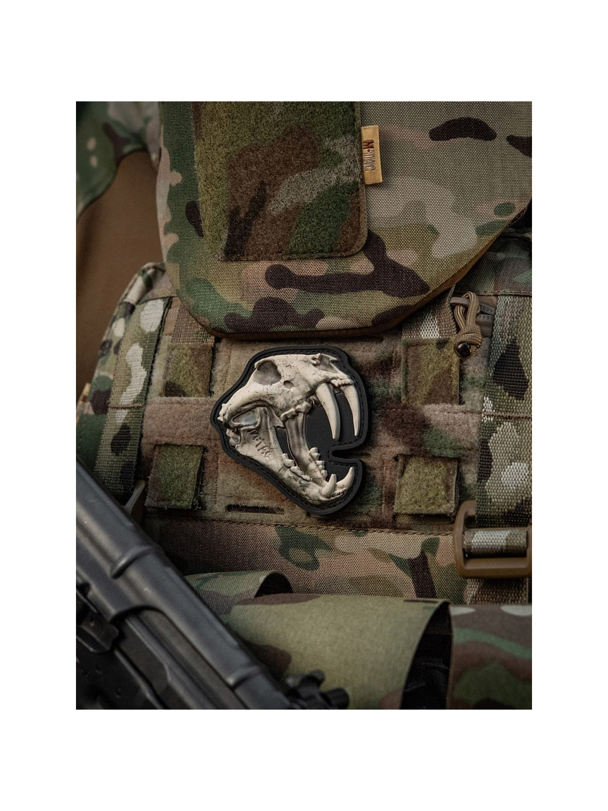 M-TAC Naszywka 3D Old Tiger PVC Ivory