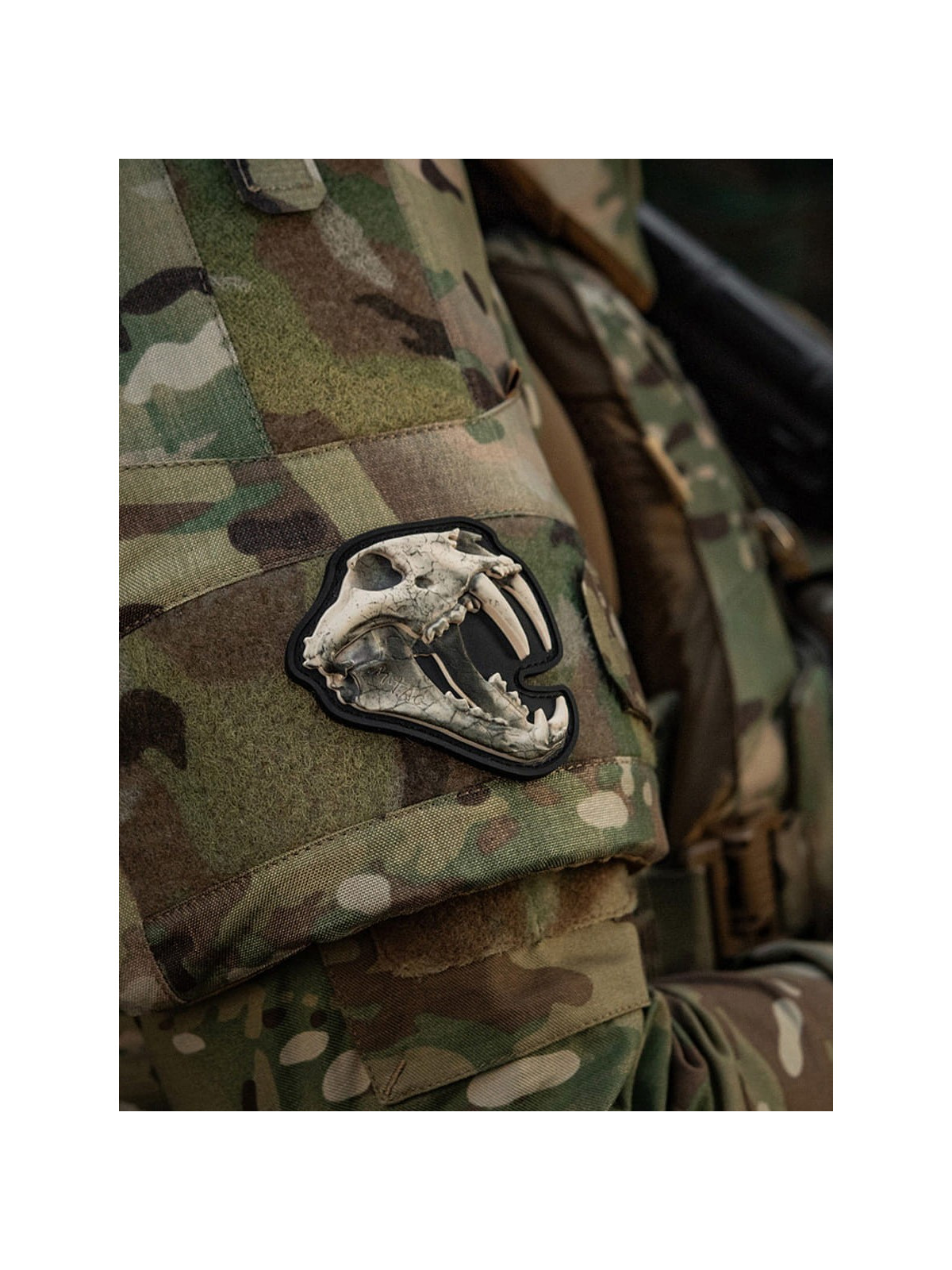 M-TAC Naszywka 3D Old Tiger PVC Ivory