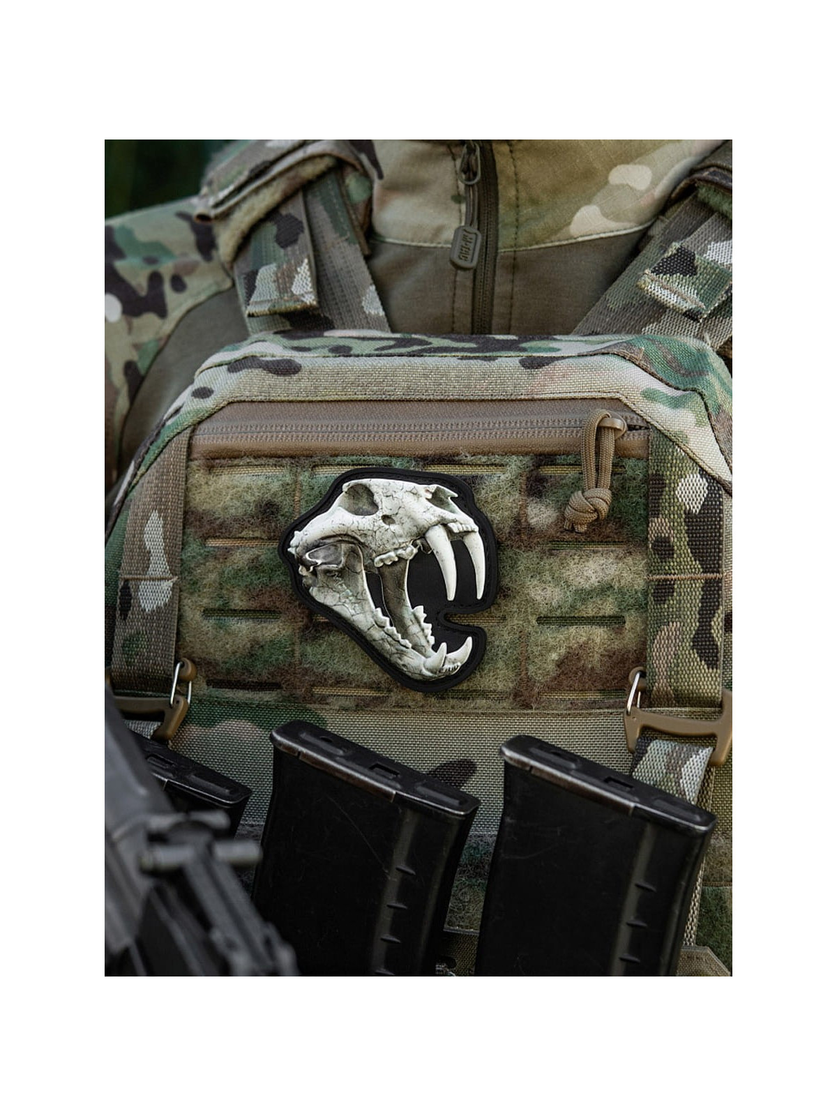 M-TAC Naszywka 3D Old Tiger PVC Biała