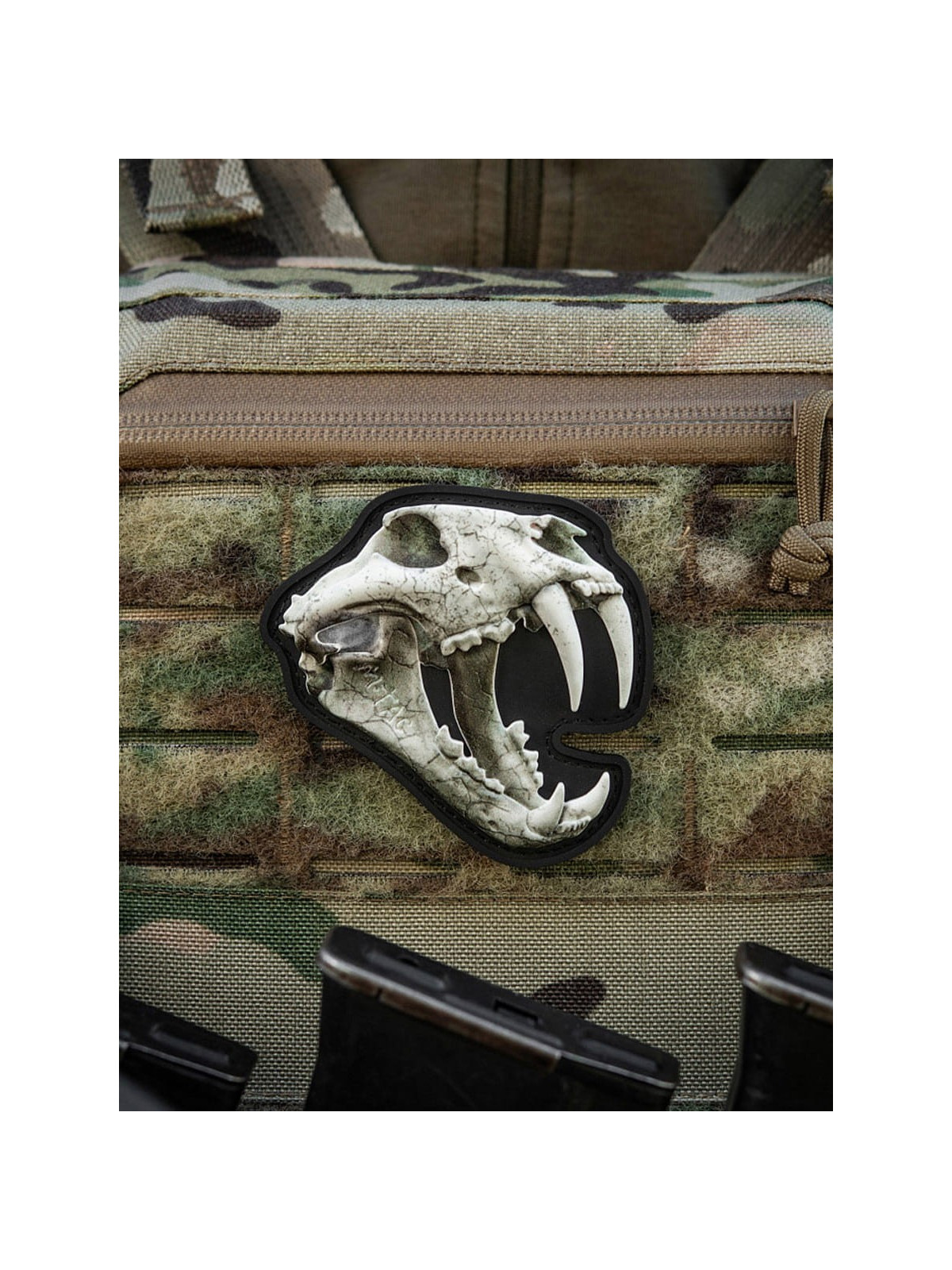 M-TAC Naszywka 3D Old Tiger PVC Biała