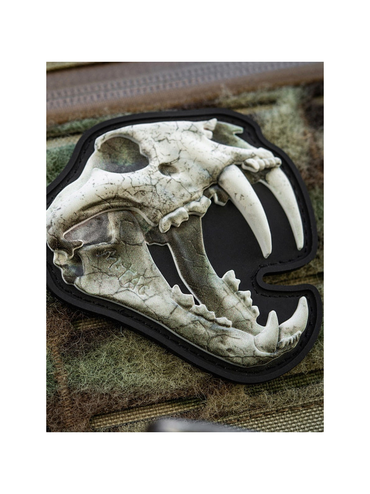 M-TAC Naszywka 3D Old Tiger PVC Biała