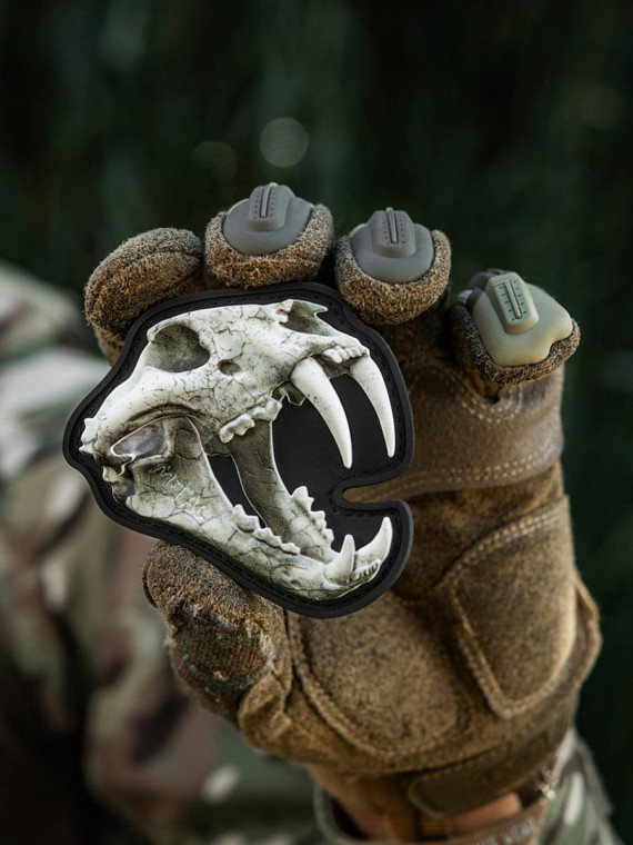M-TAC Naszywka 3D Old Tiger PVC Biała