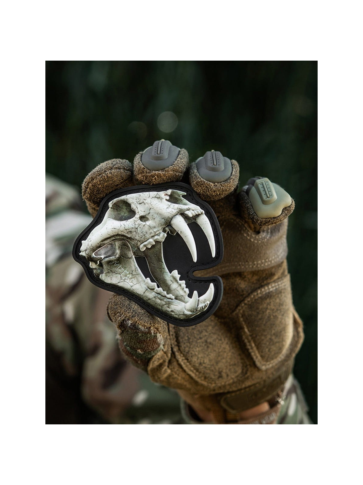 M-TAC Naszywka 3D Old Tiger PVC Biała