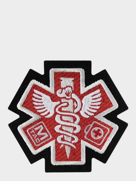 M-TAC NASZYWKA PARAMEDIC HAFTOWANA CZERWONA