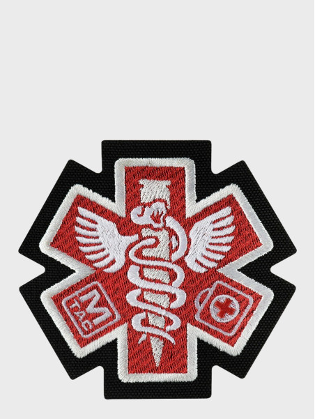 M-TAC NASZYWKA PARAMEDIC HAFTOWANA CZERWONA