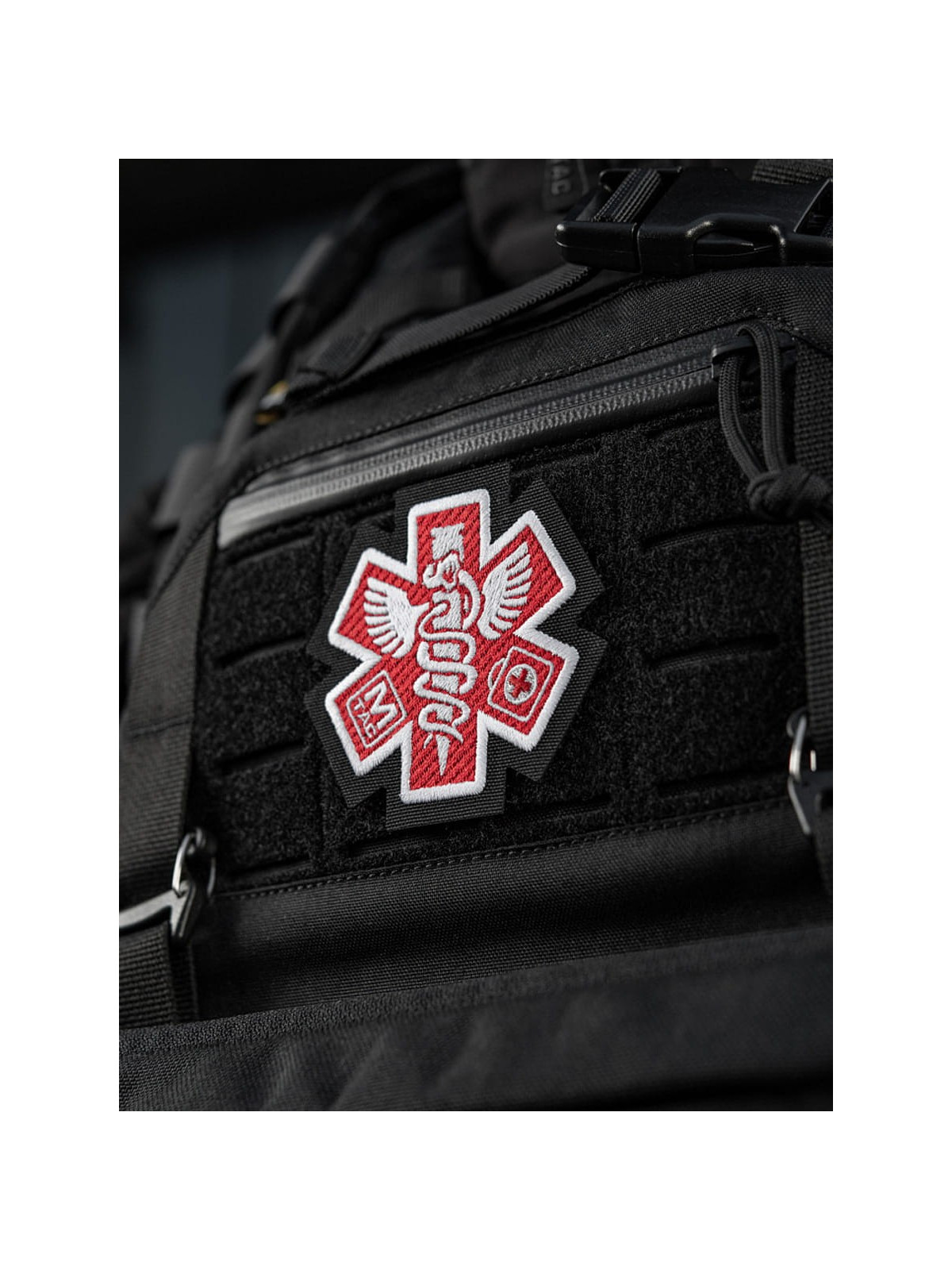 M-TAC NASZYWKA PARAMEDIC HAFTOWANA CZERWONA