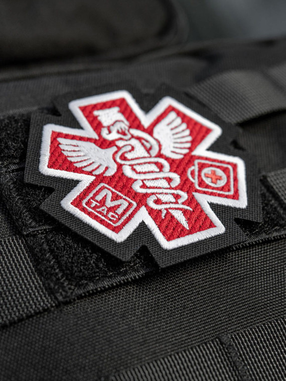 M-TAC NASZYWKA PARAMEDIC HAFTOWANA CZERWONA