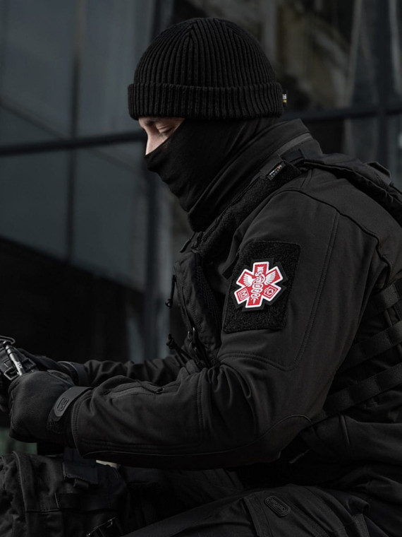 M-TAC NASZYWKA PARAMEDIC HAFTOWANA CZERWONA