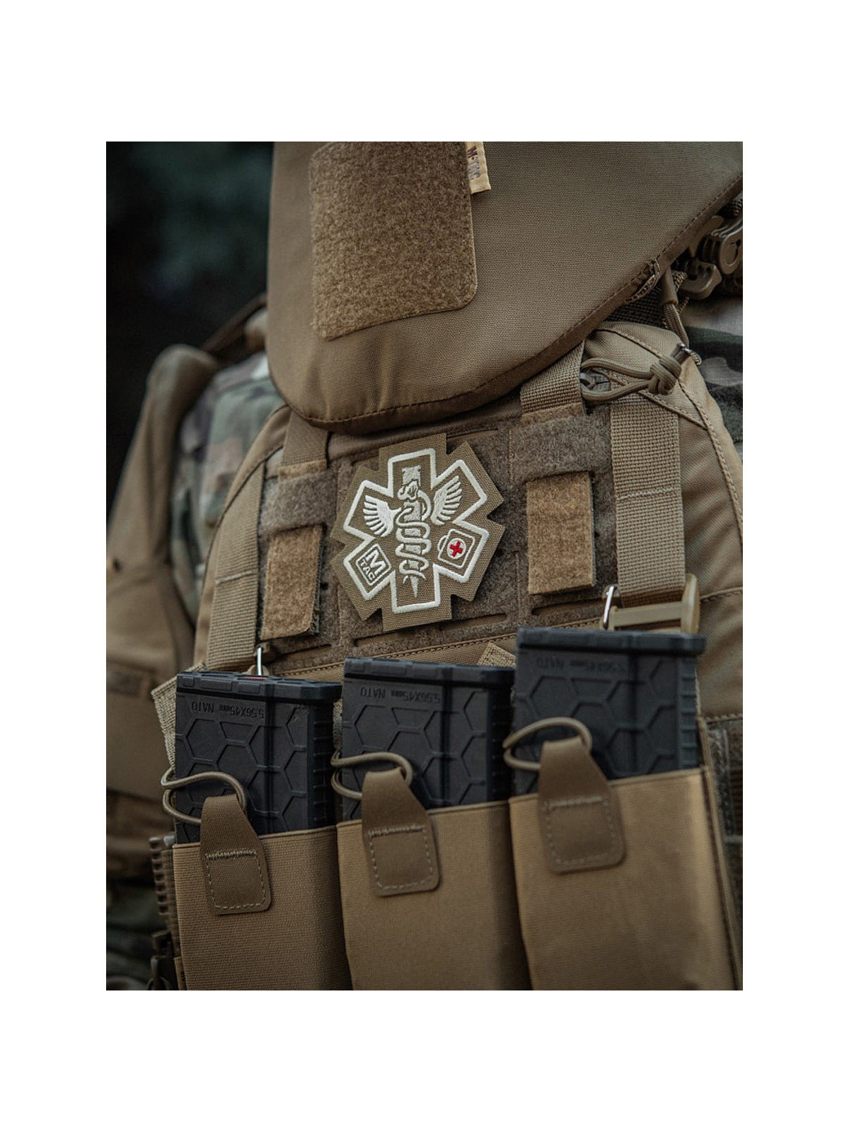 M-TAC NASZYWKA PARAMEDIC HAFTOWANA COYOTE